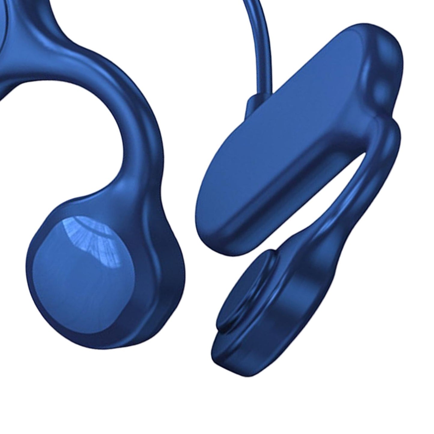 Bone Conduction Headphones Support TF Card Open Ear Driving Meeting Blue Opp Bag 