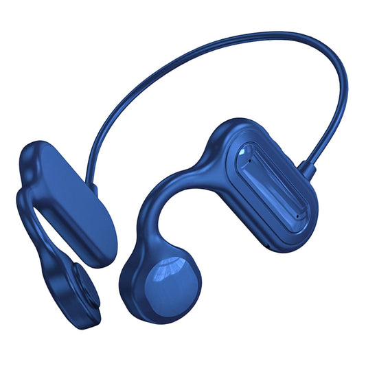 Bone Conduction Headphones Support TF Card Open Ear Driving Meeting Blue Box