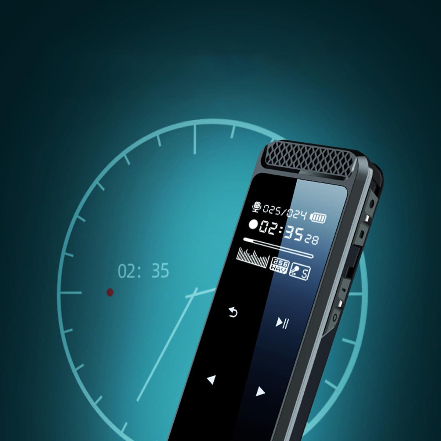 Digital Voice Recorder Voice Activated for Lectures Speech None Storage Card