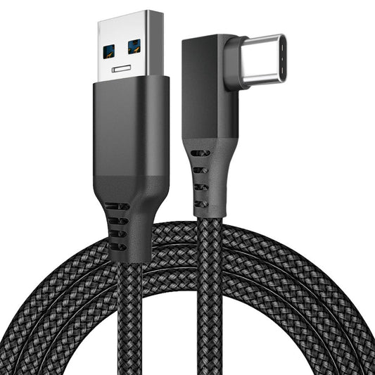 Link Cable Fast Charge 90 Degree for Quest 2 VR Headset Black 3m 10ft 