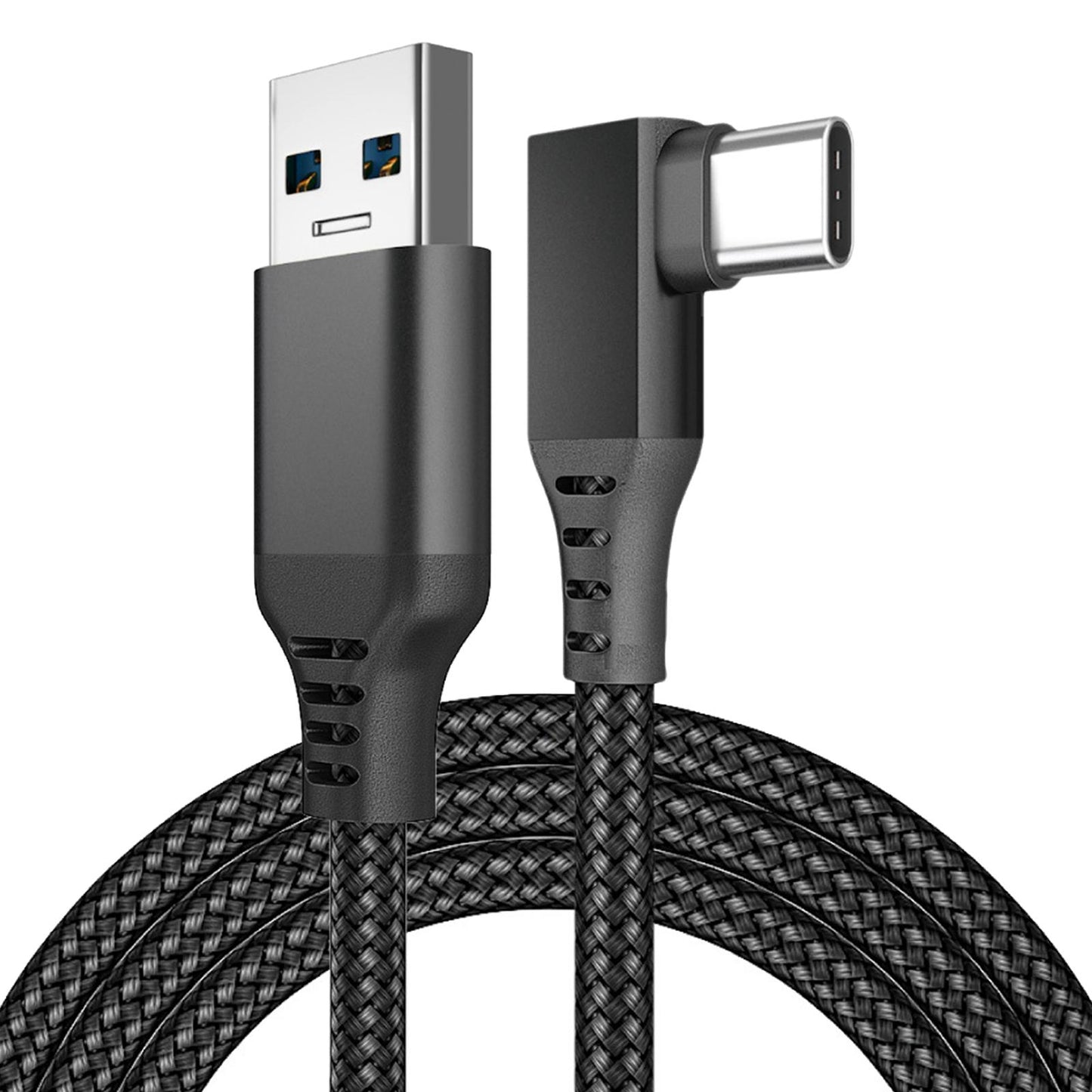 Link Cable Fast Charge 90 Degree for Quest 2 VR Headset Black 6m 20ft