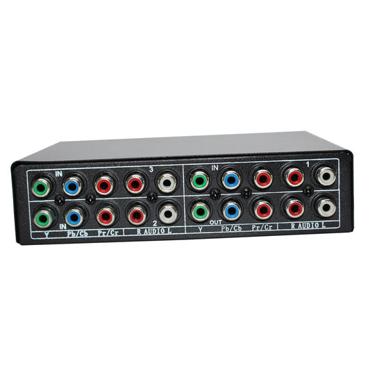 3 in 1 Out Component AV Video Switch Box AV Splitter Selector for Gaming TVs
