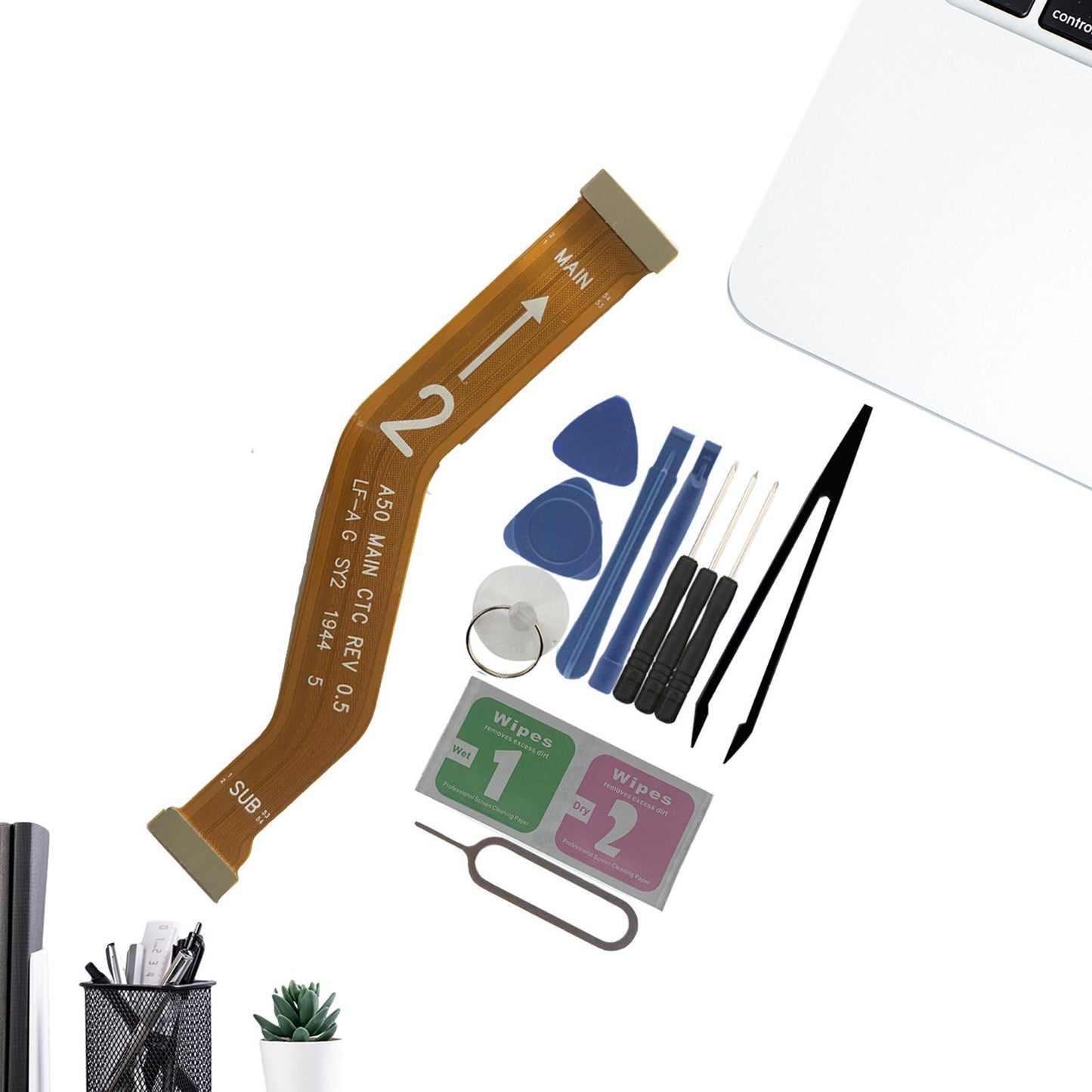 Mainboard LCD Flex Cable Connector Repair Part for Samsung Galaxy A50 2019