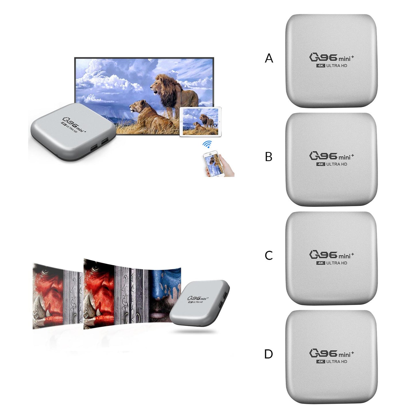 Smart TV Case HD 2.4G Wifi Home TV for Android Set Top Box  2GB+16GB