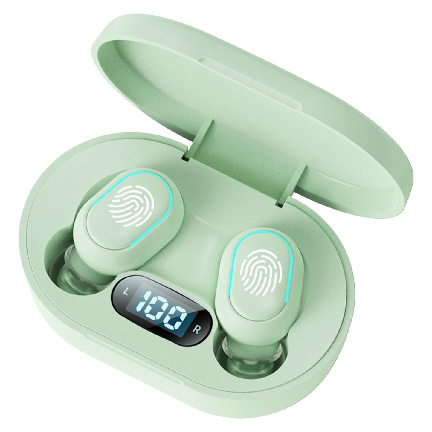 Wireless Bluetooth Earbuds 5.2 Noise Cancelling Rechargeable for Work Sport Green 