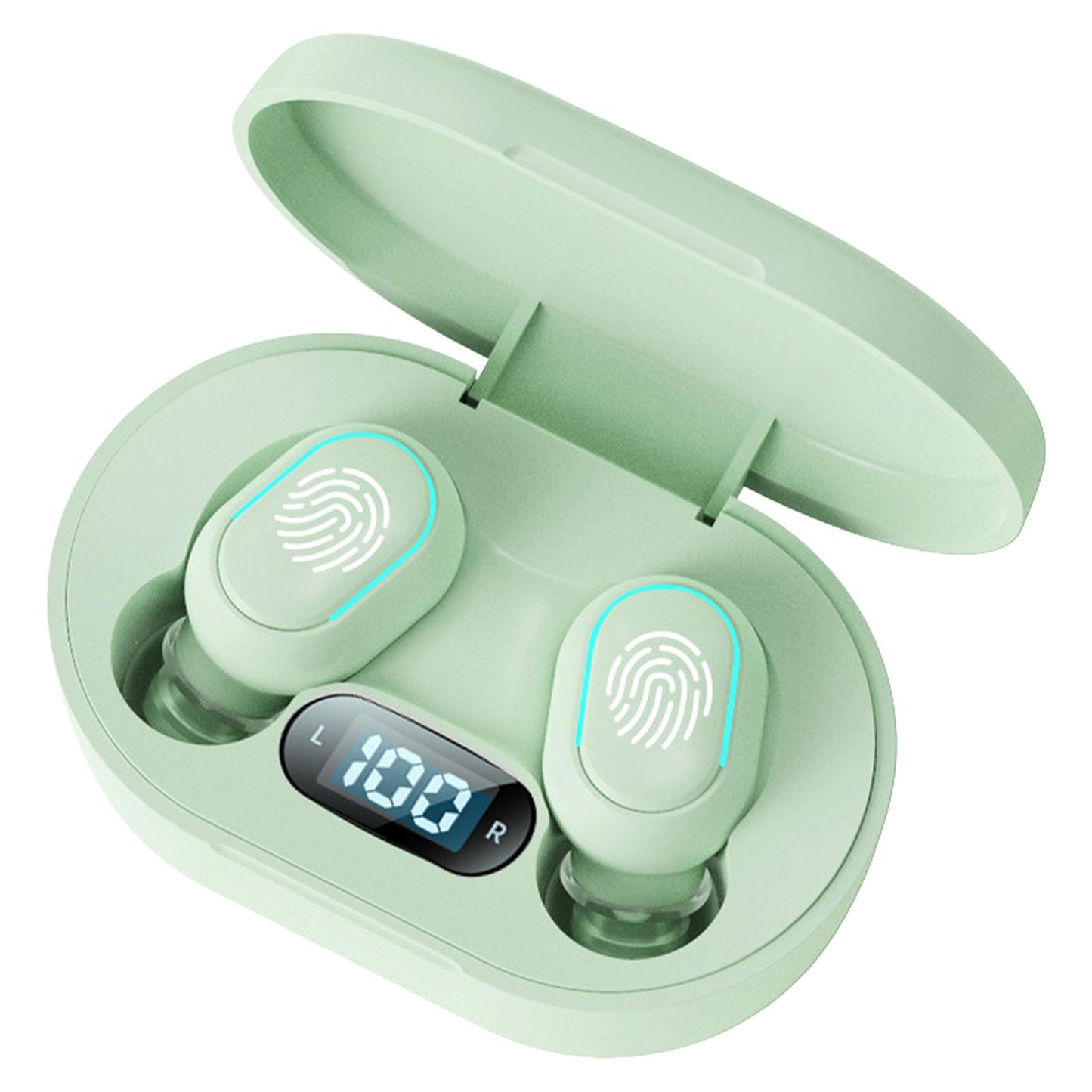 Wireless Bluetooth Earbuds 5.2 Noise Cancelling Rechargeable for Work Sport Green 