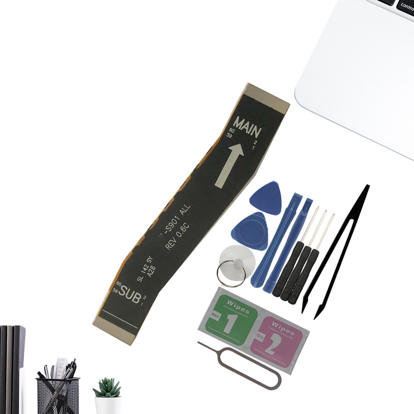 Mainboard Flex Cable Kit with Tools for Samsung Galaxy S22 S901 Premium