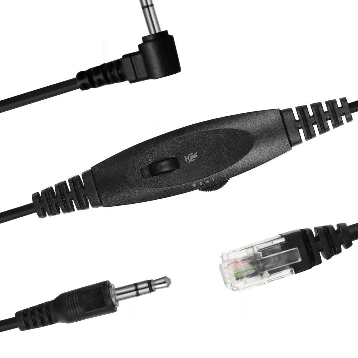 Telephone Headsets Noise Cancelling for Call Center Deskphone Office Phones