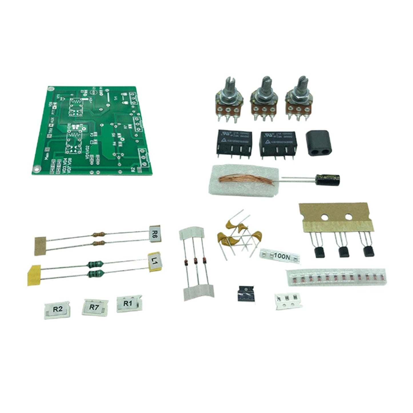 Qrm Eliminator Kits 1-30MHZ HF Bands with Built in PTT Control for Radio DIY