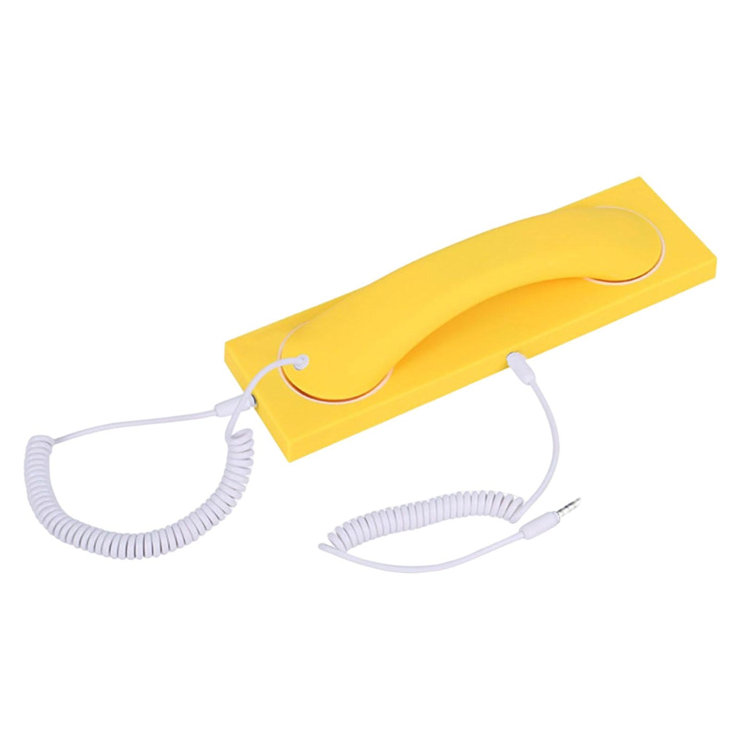 Retro Phone Handset Headset Comfortable Call Fashion for iPhone Smartphones Yellow