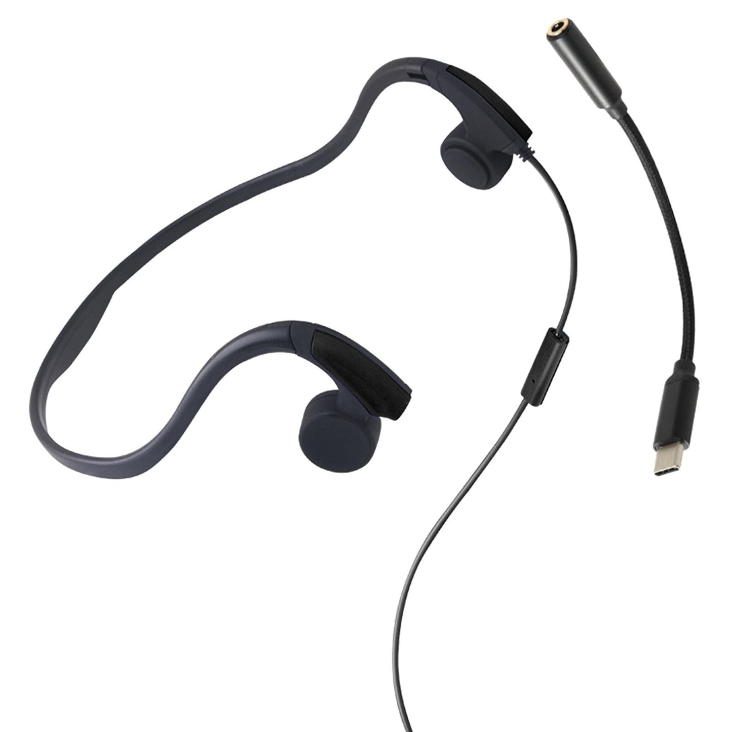 Microphone Neckband Headset Voice Control for Running Sports Tablets