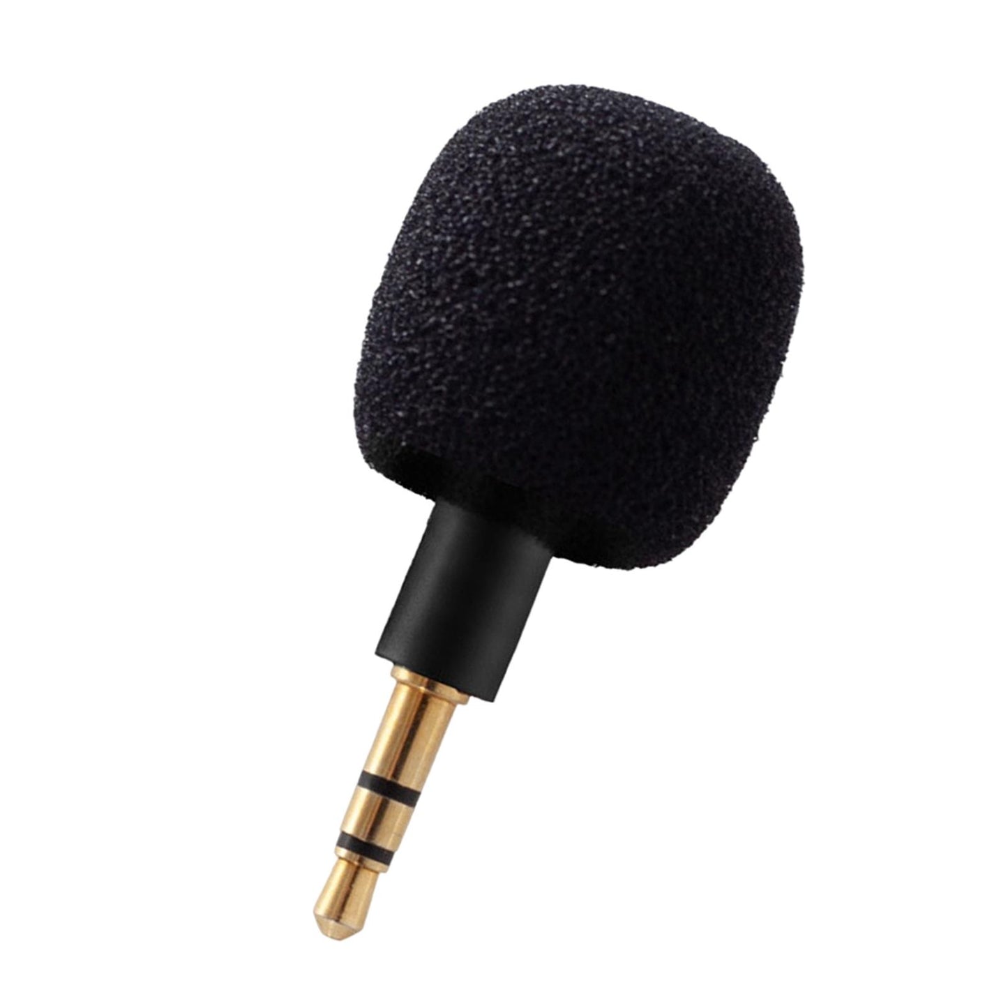 Mini Condenser Microphone Anti Interference for Cell Phone Black Three Level