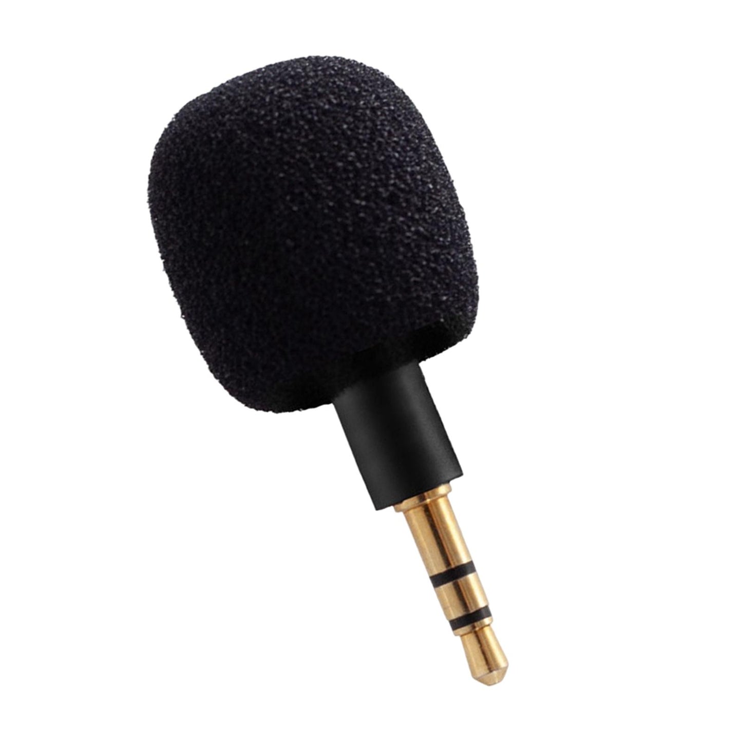 Mini Condenser Microphone Anti Interference for Cell Phone Black Three Level