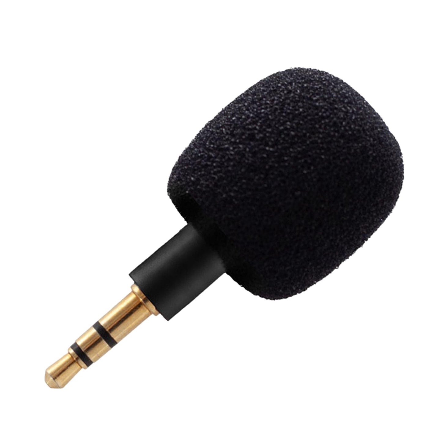 Mini Condenser Microphone Anti Interference for Cell Phone Black Three Level