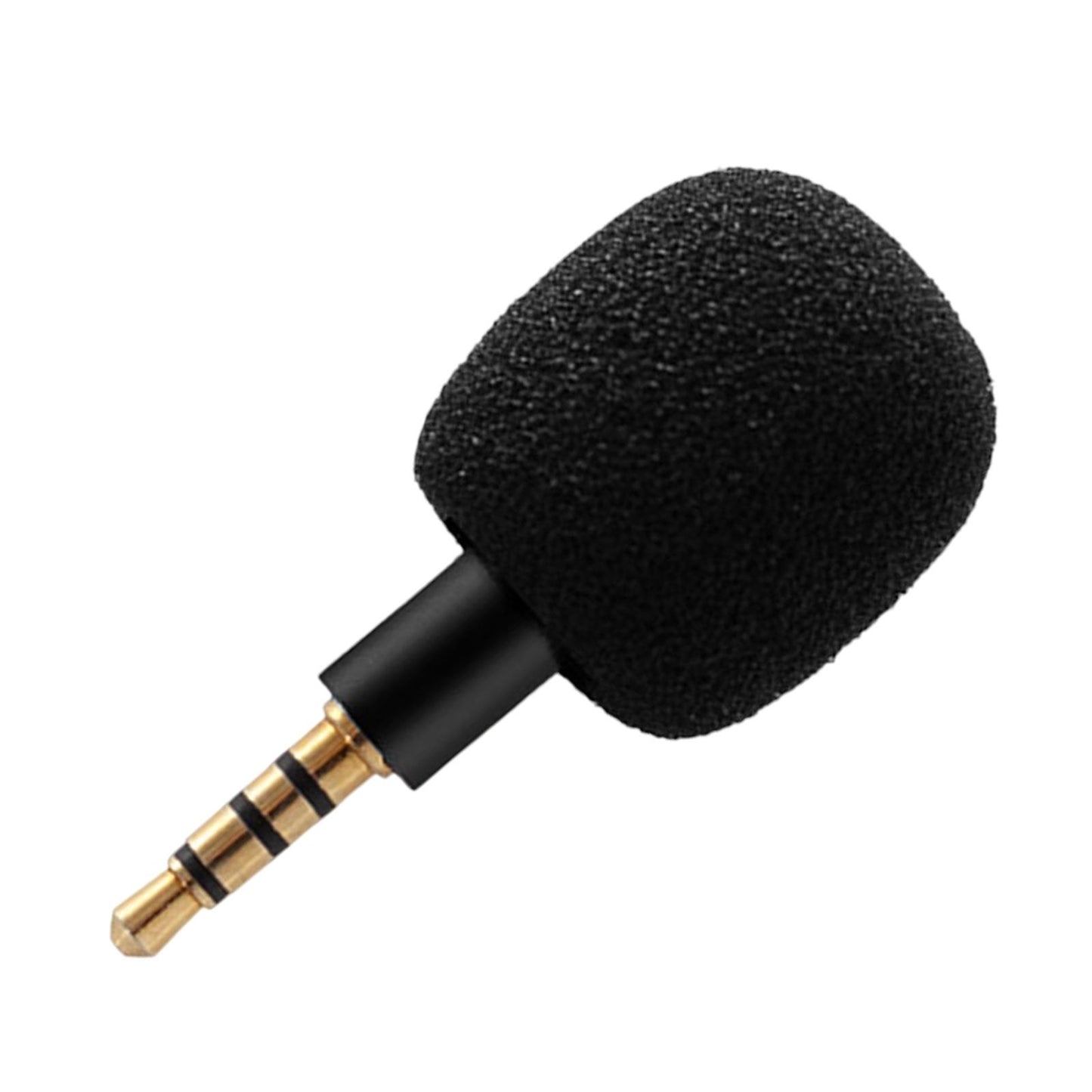 Mini Condenser Microphone Anti Interference for Cell Phone Black Four Level