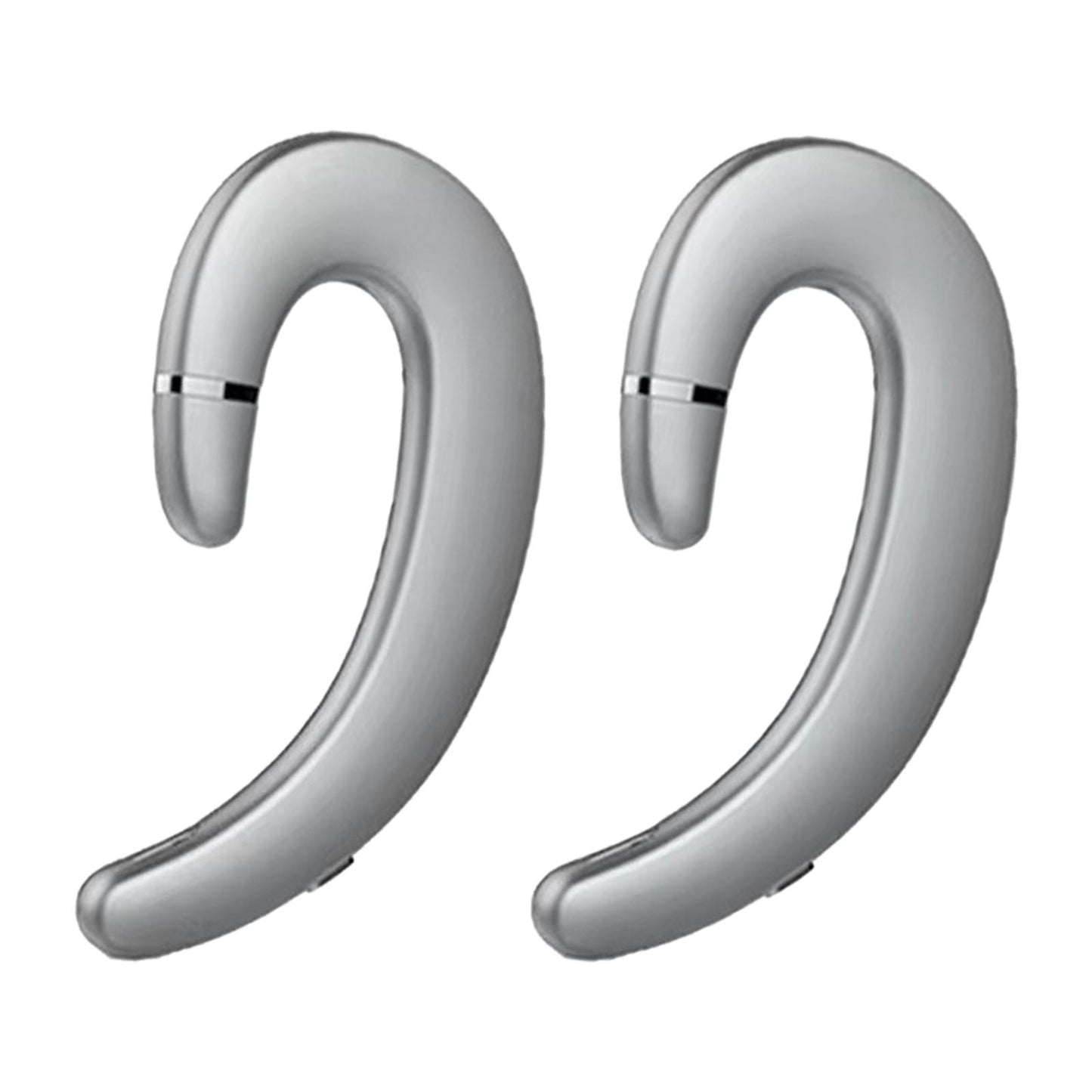 Bluetooth 5.0 Headphone HD Calling Built in Mic for Driving Business Silver