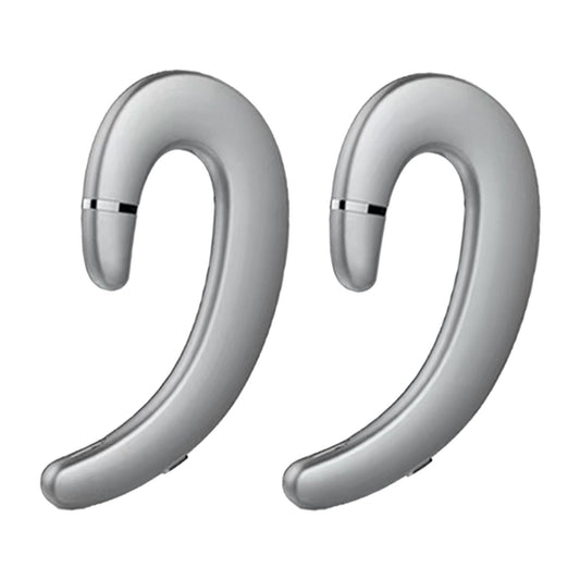 Bluetooth 5.0 Headphone HD Calling Built in Mic for Driving Business Silver