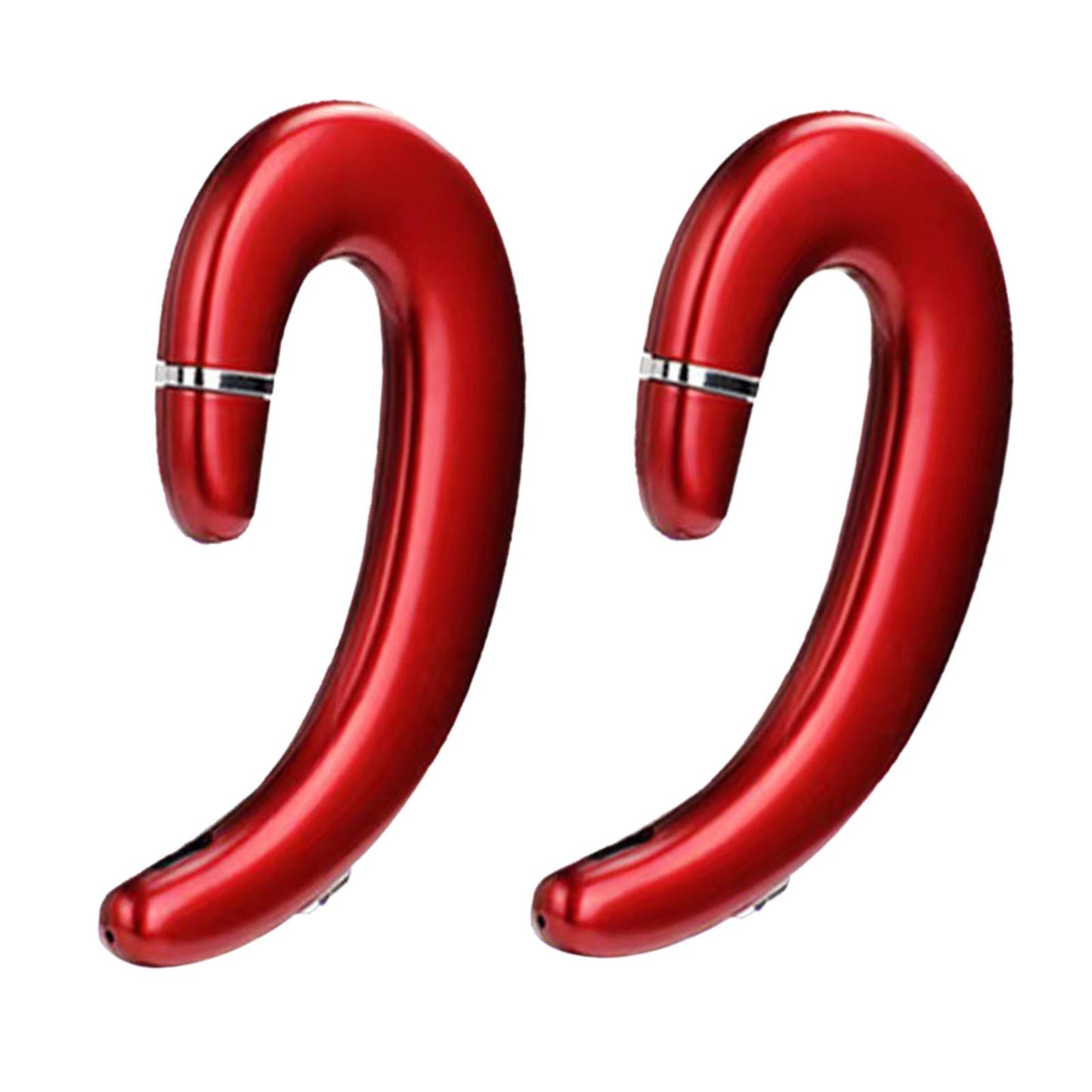 Bluetooth 5.0 Headphone HD Calling Built in Mic for Driving Business Red