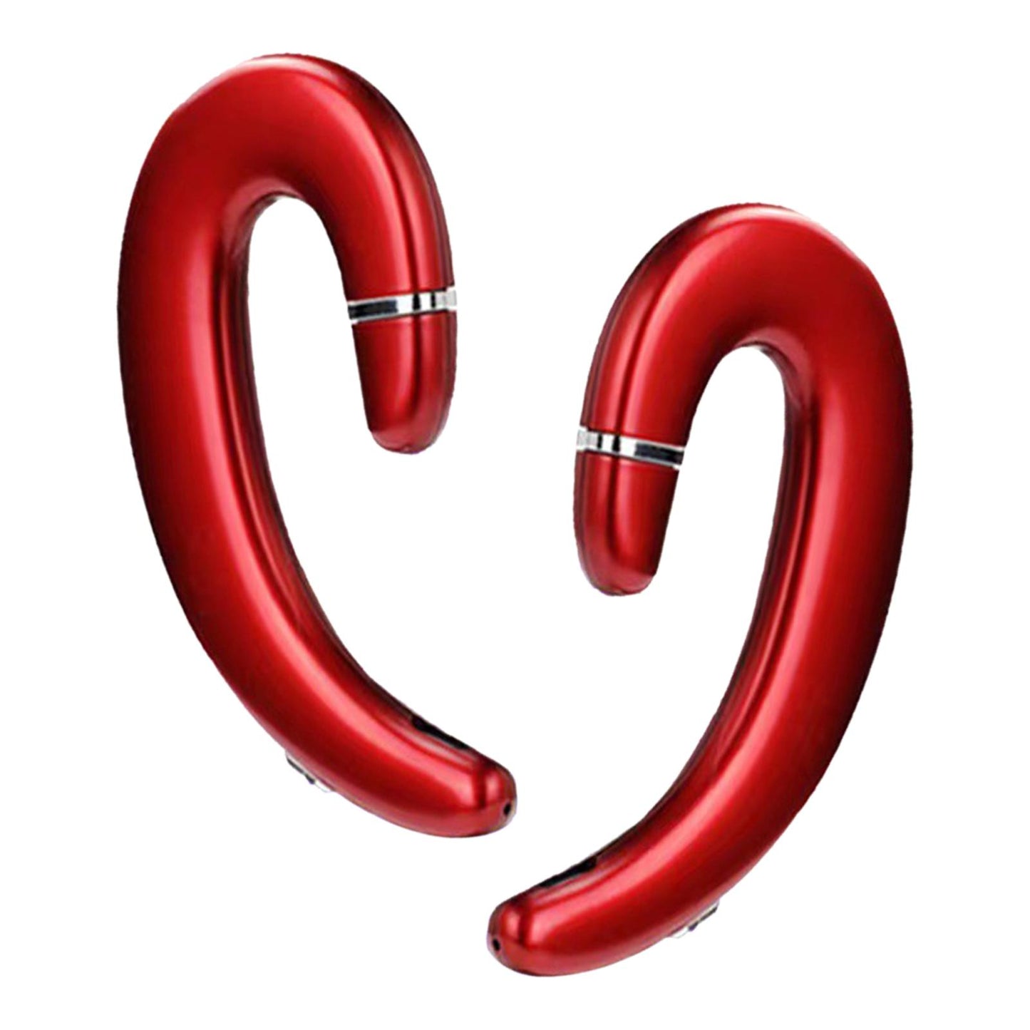 Bluetooth 5.0 Headphone HD Calling Built in Mic for Driving Business Red