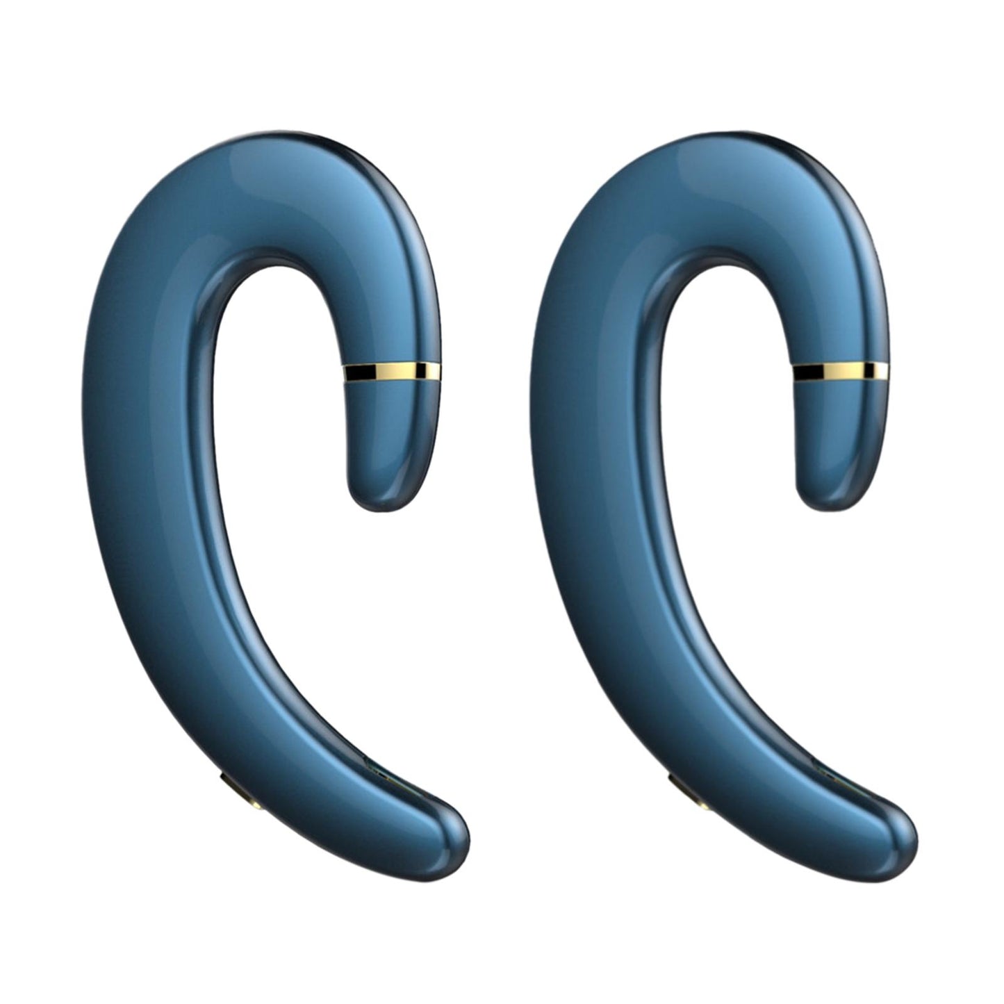 Bluetooth 5.0 Headphone HD Calling Built in Mic for Driving Business Blue