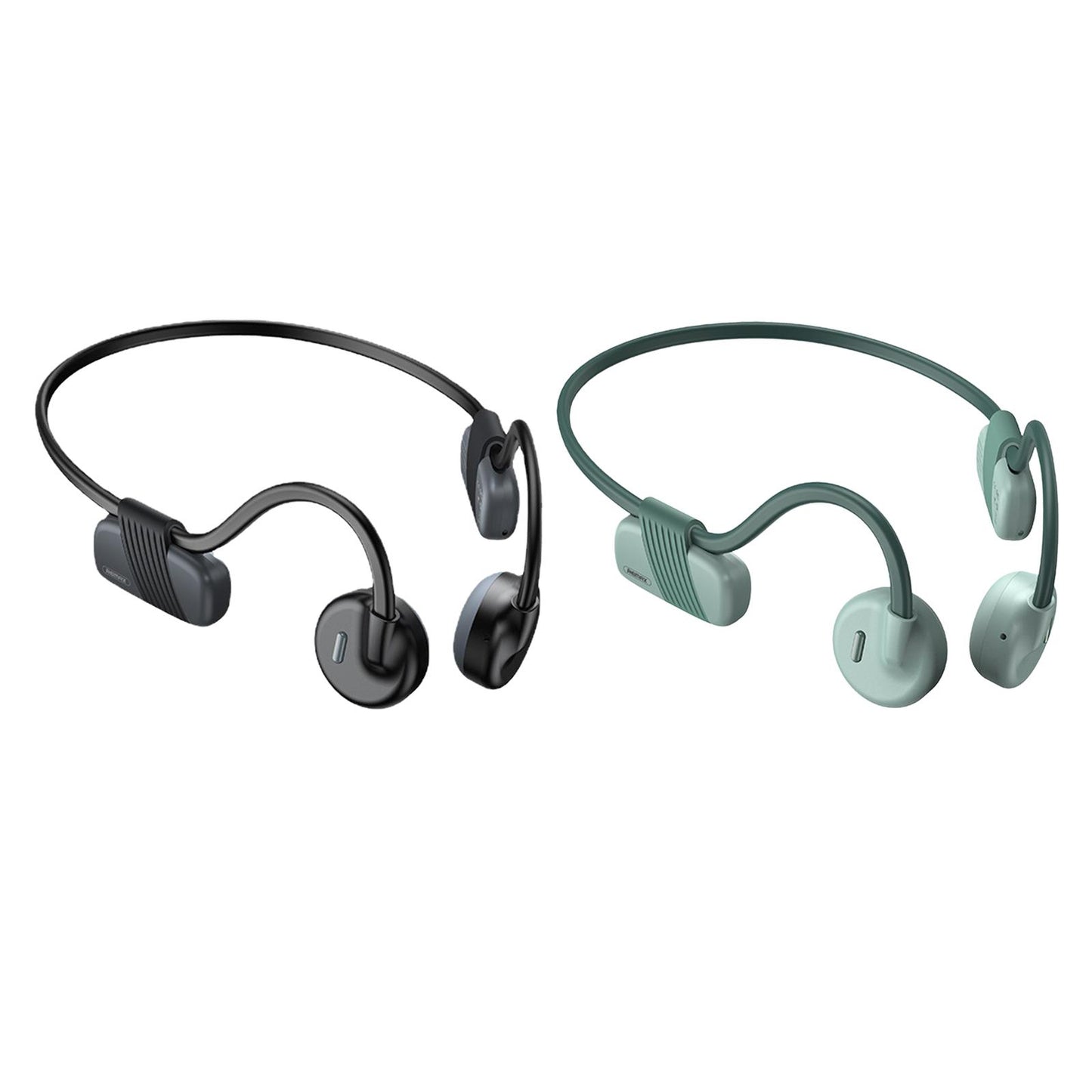 Bone Conduction Headphones with Mic IPX6 Waterproof for Bicycling Sports Black