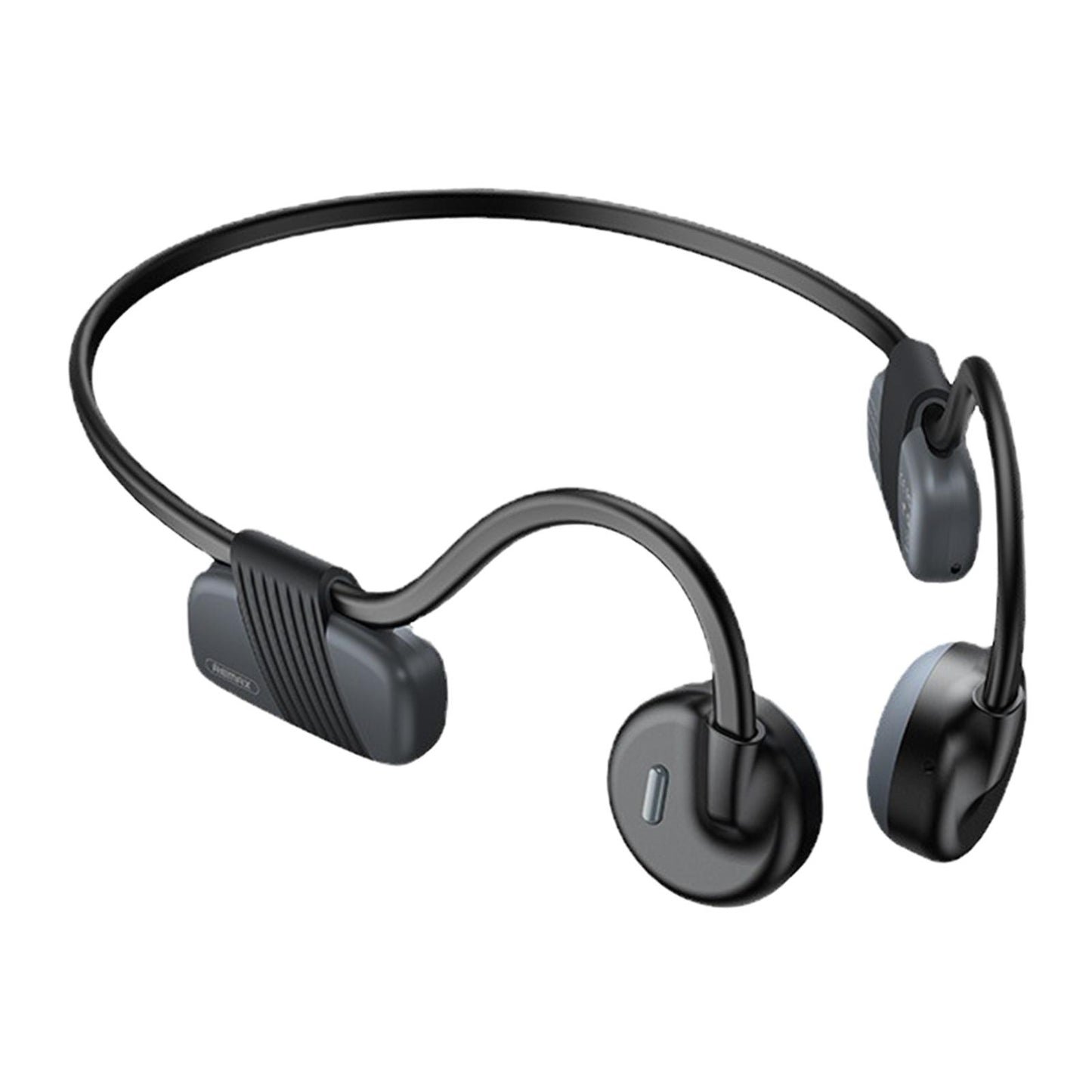 Bone Conduction Headphones with Mic IPX6 Waterproof for Bicycling Sports Black