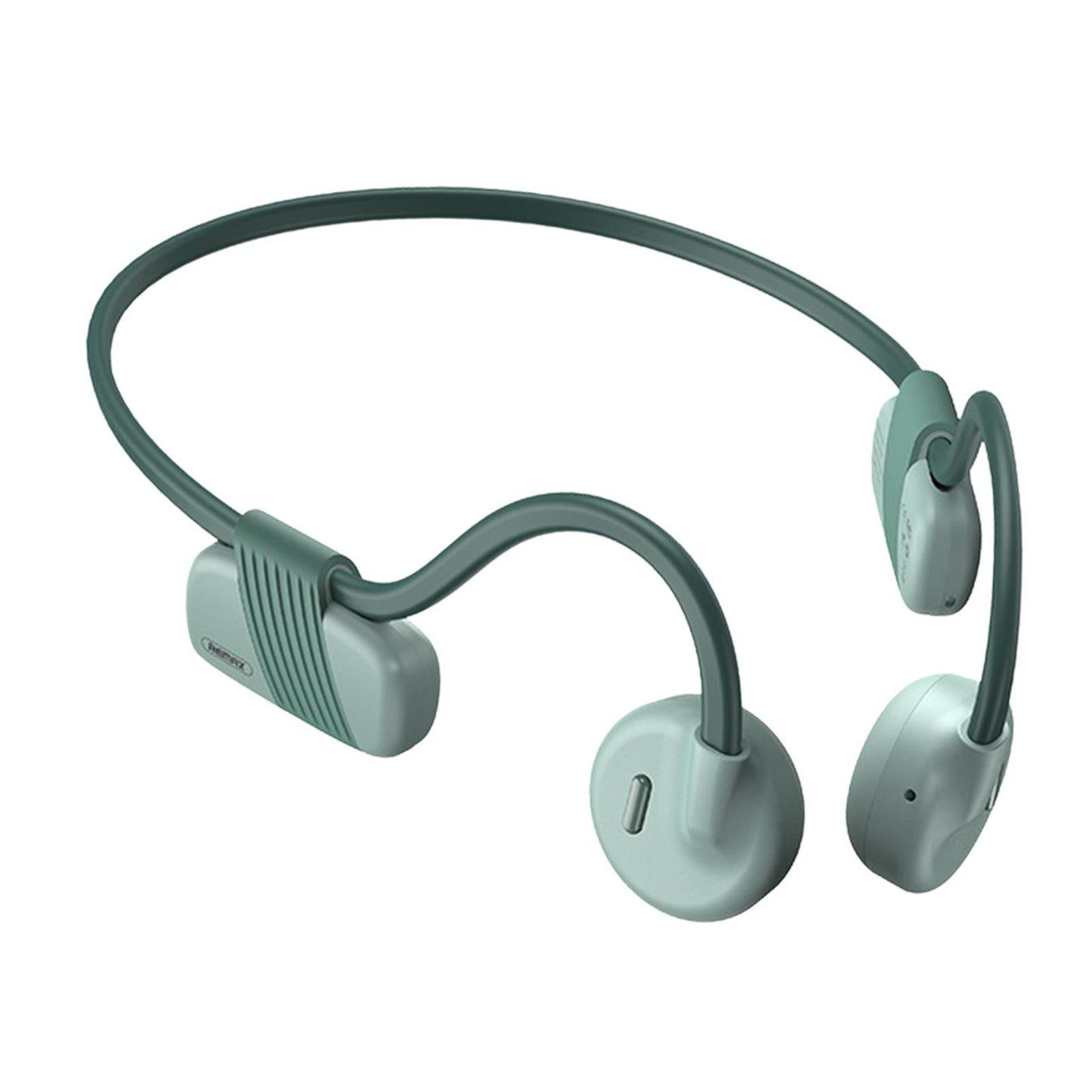 Bone Conduction Headphones with Mic IPX6 Waterproof for Bicycling Sports Green