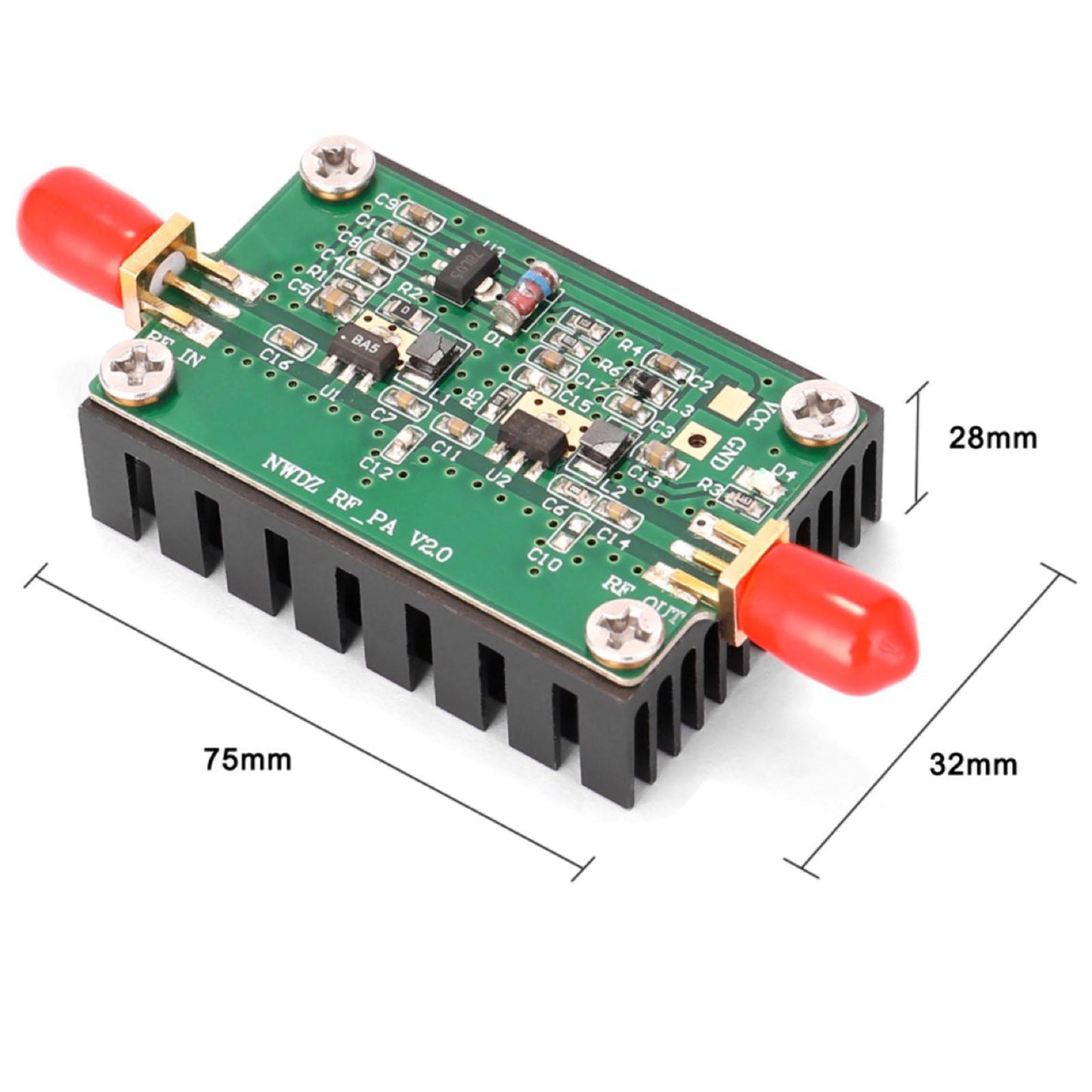 RF Power Amplifier Amplification for 2-700MHz 3W HF VHF UHF FM Transmitter