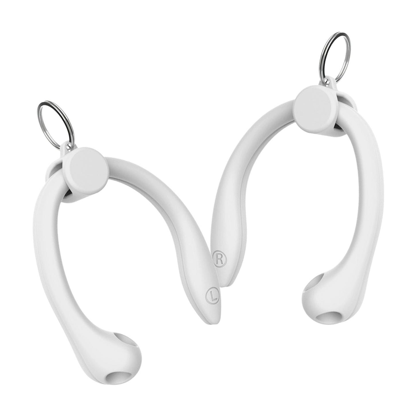 Silicone Ear Hooks Anti Drop Anti Slip for Bluetooth Earbuds Accessories White 