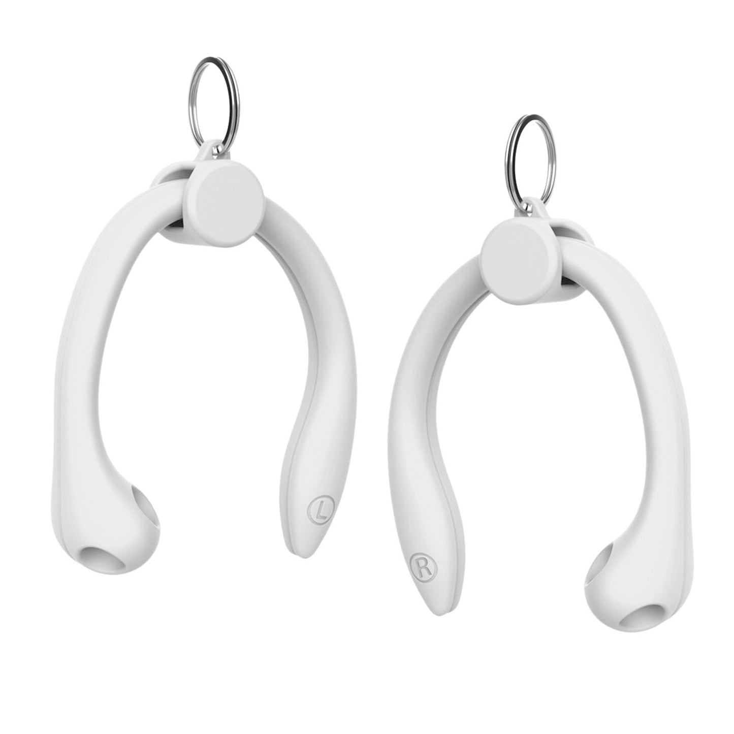 Silicone Ear Hooks Anti Drop Anti Slip for Bluetooth Earbuds Accessories White 