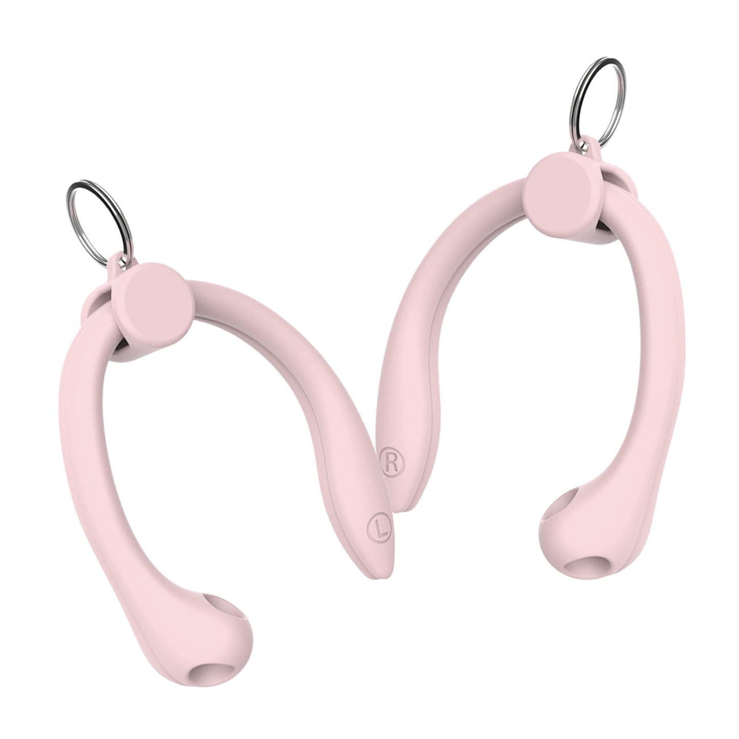Silicone Ear Hooks Anti Drop Anti Slip for Bluetooth Earbuds Accessories Pink 