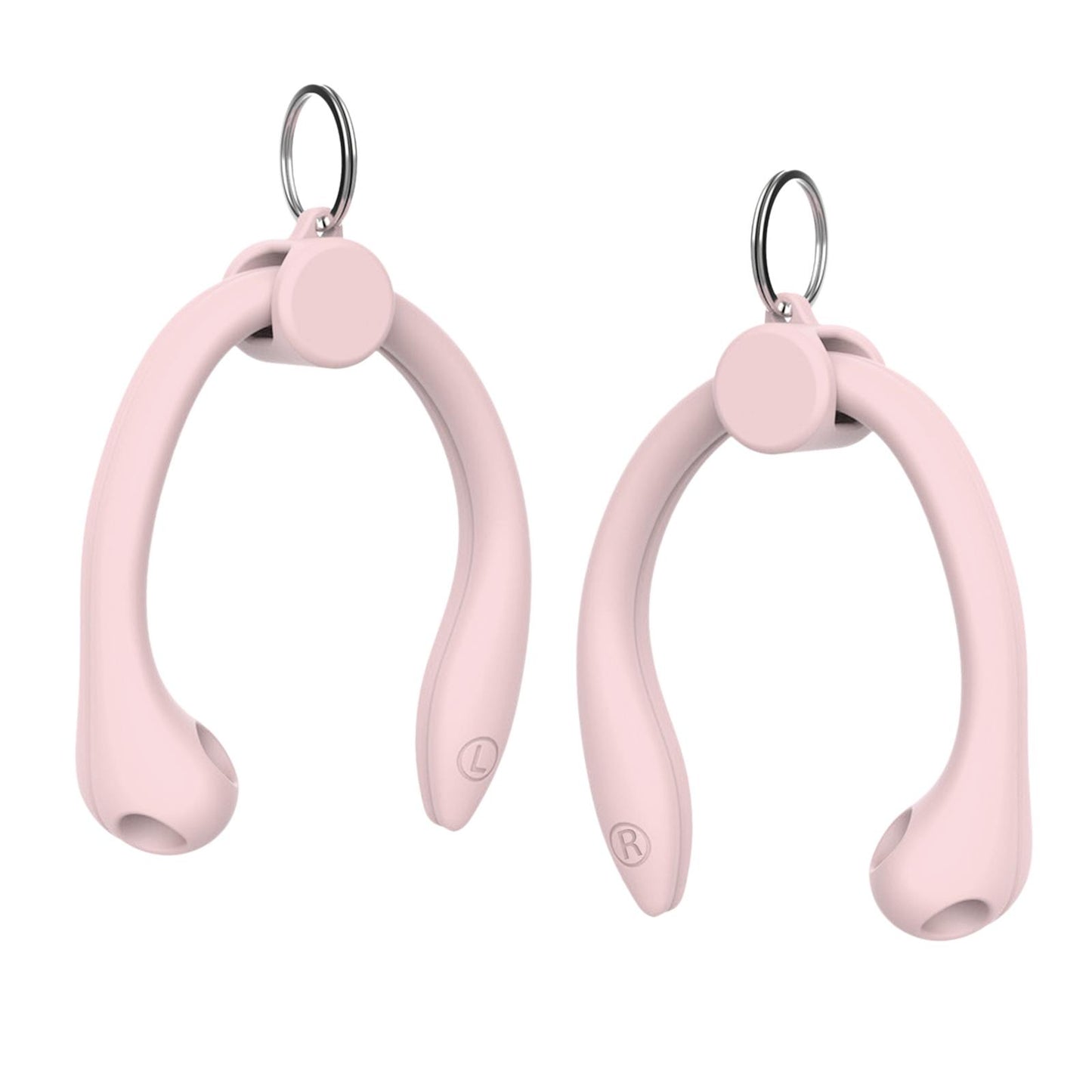 Silicone Ear Hooks Anti Drop Anti Slip for Bluetooth Earbuds Accessories Pink 