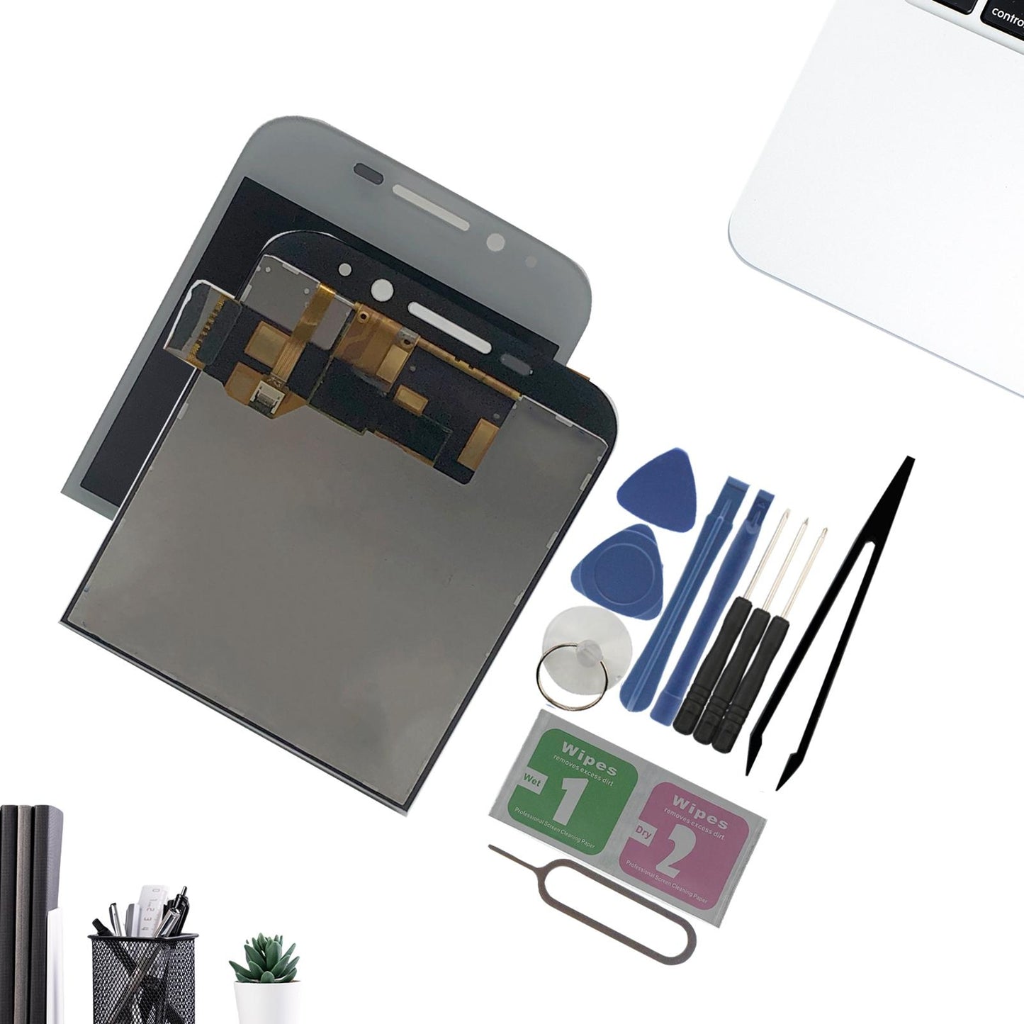 Touch Screen Spare Parts Repair Part with Frame for Blackberry Classic Q20