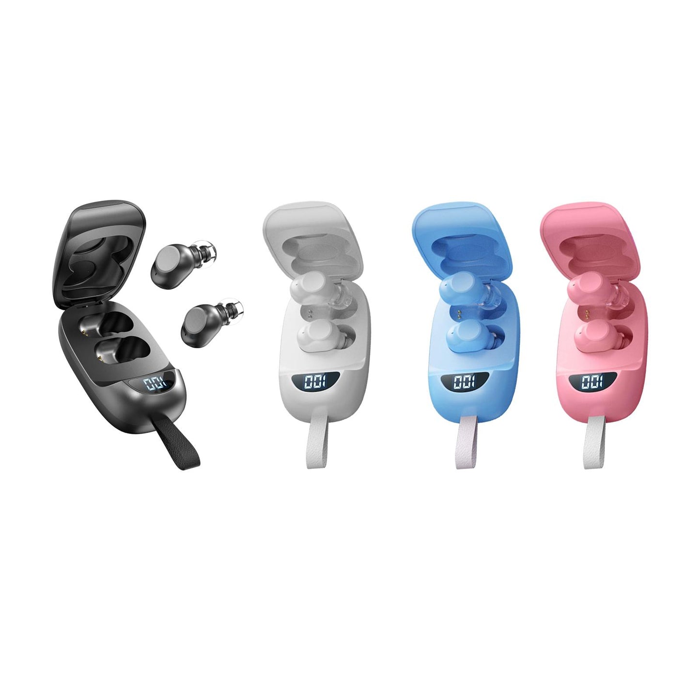 Wireless Earbuds V5.1 in Ear Noise Canceling with Charging Case  Black