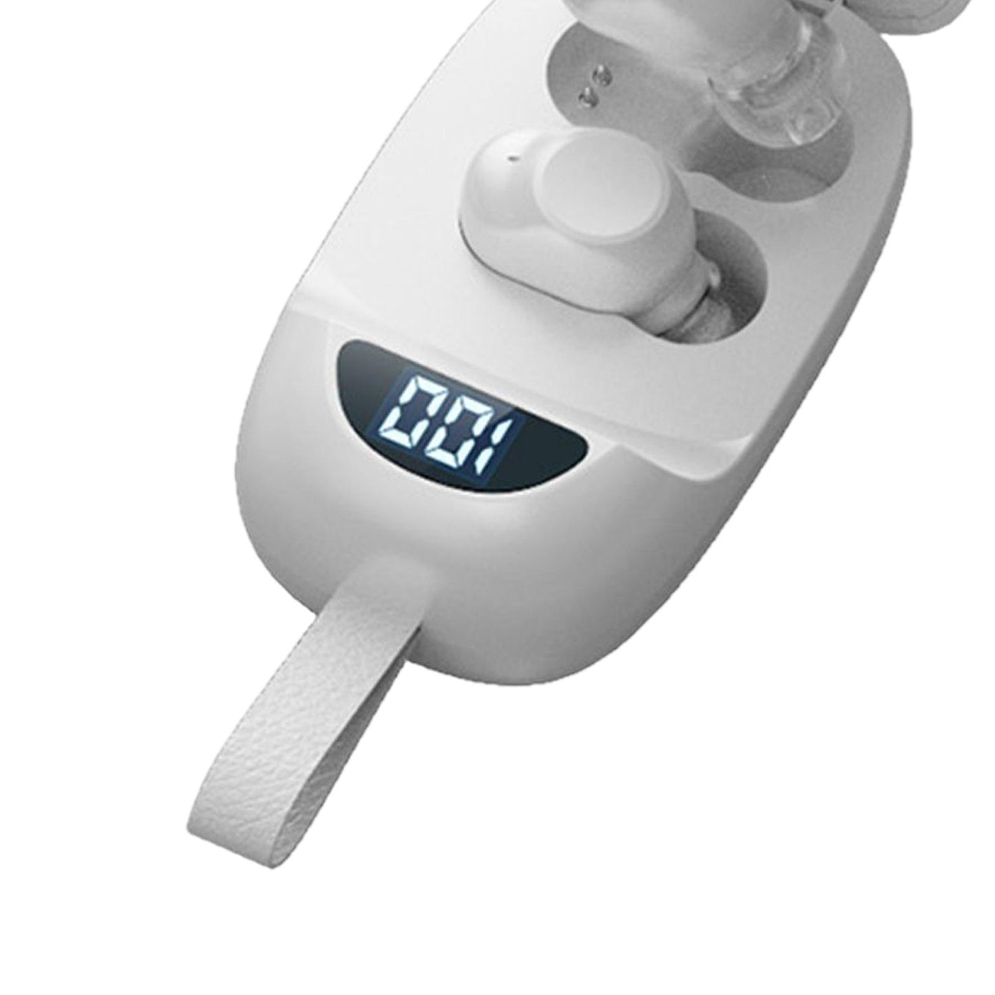 Wireless Earbuds V5.1 in Ear Noise Canceling with Charging Case  White