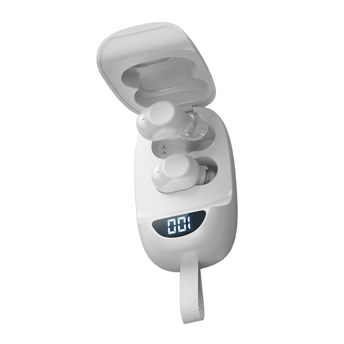 Wireless Earbuds V5.1 in Ear Noise Canceling with Charging Case  White