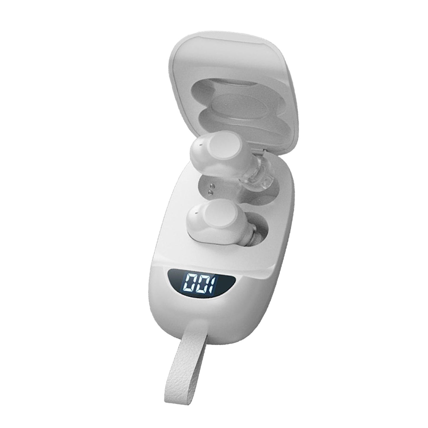 Wireless Earbuds V5.1 in Ear Noise Canceling with Charging Case  White