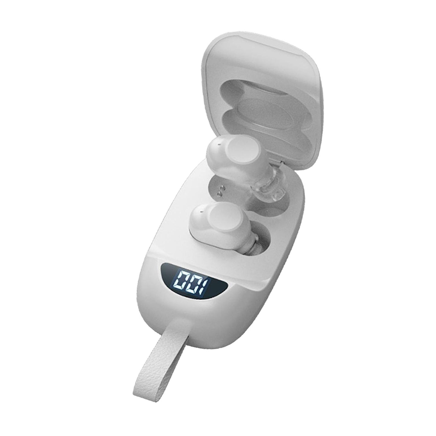 Wireless Earbuds V5.1 in Ear Noise Canceling with Charging Case  White