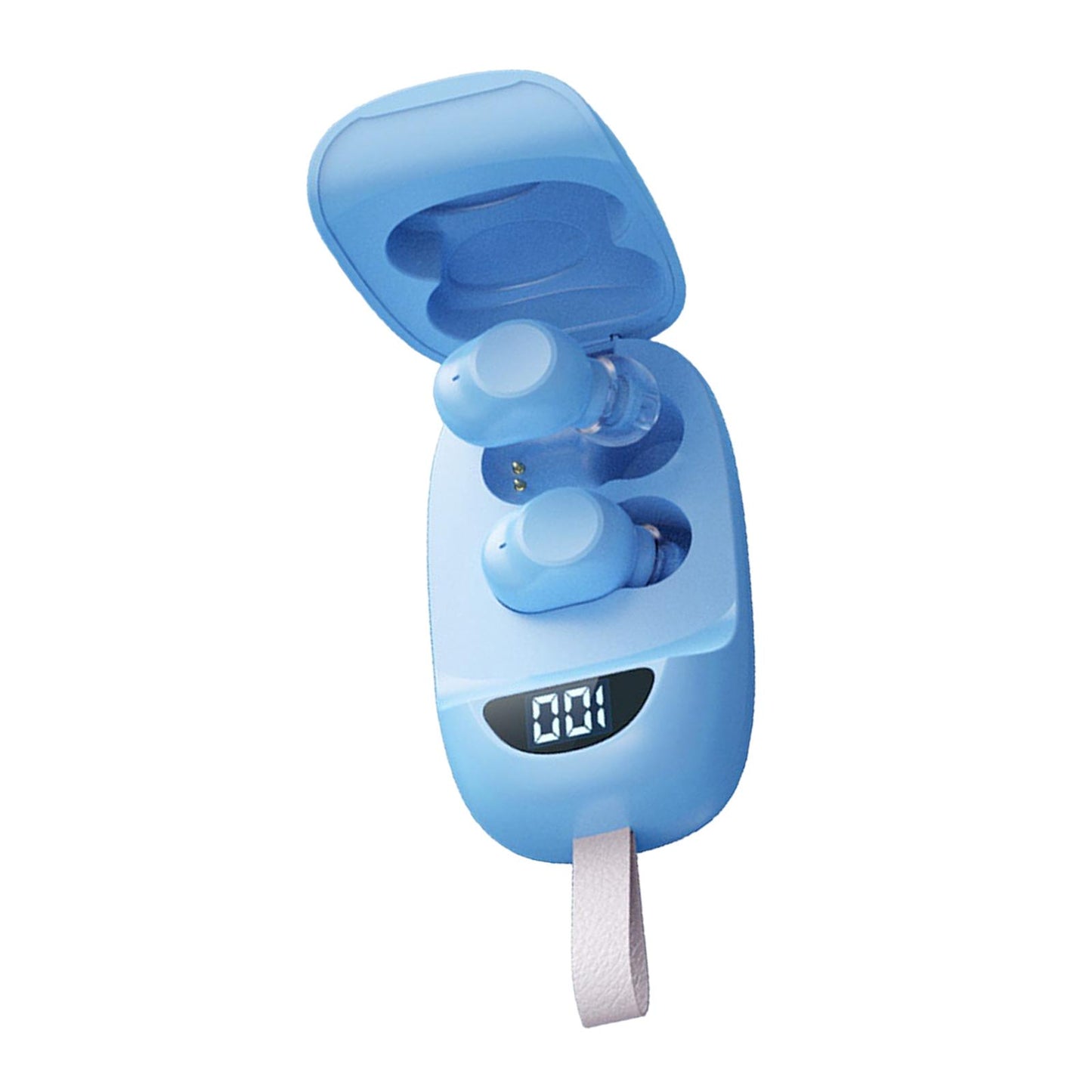 Wireless Earbuds V5.1 in Ear Noise Canceling with Charging Case  Blue