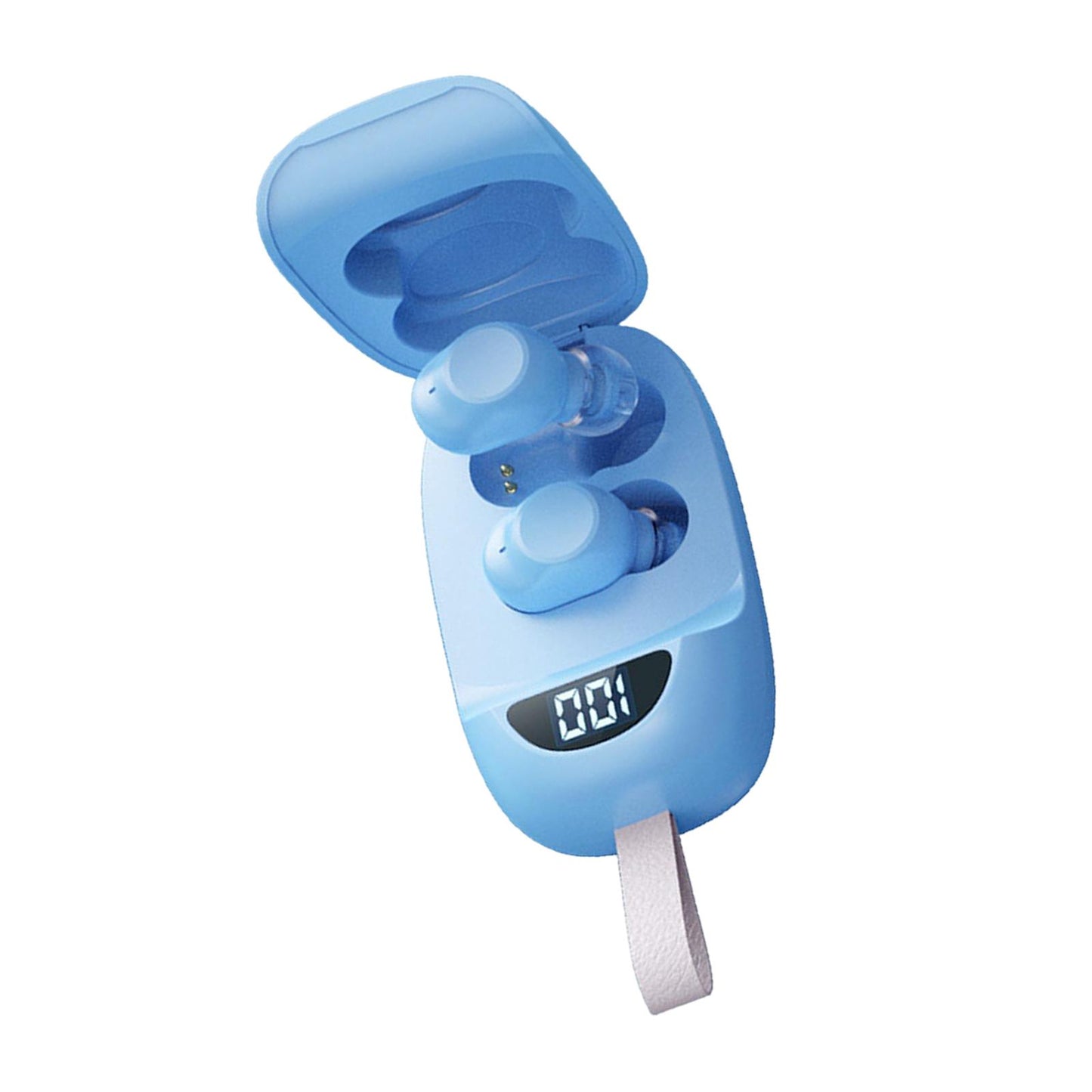 Wireless Earbuds V5.1 in Ear Noise Canceling with Charging Case  Blue