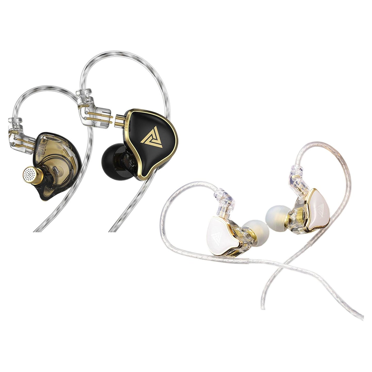 Dynamic Earphone with Mic 10mm Monitor Comfortable Headset for DJ  Black