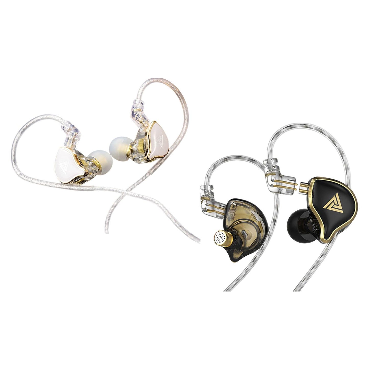 Dynamic Earphone with Mic 10mm Monitor Comfortable Headset for DJ  Black