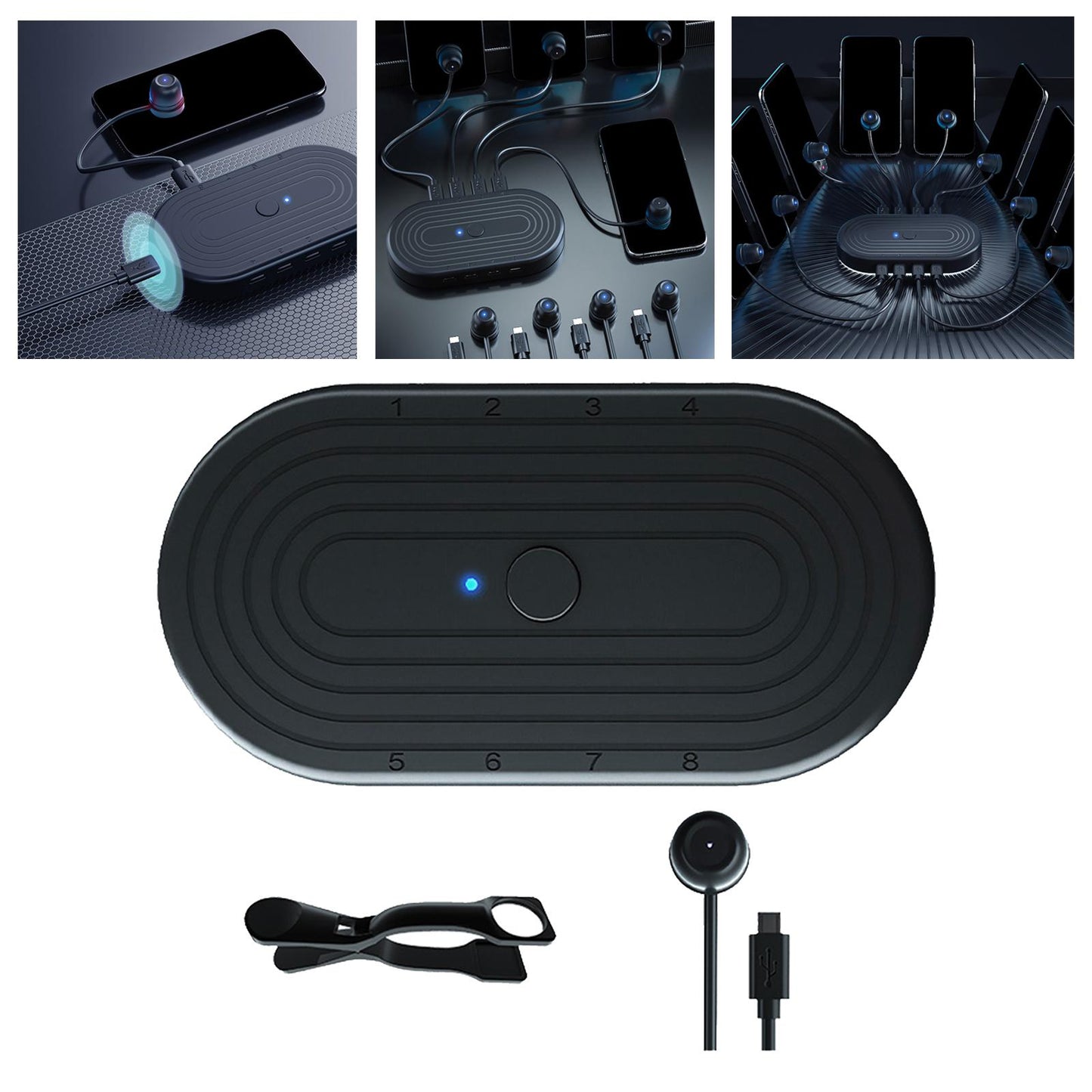 Touch Screen Auto Clicker 8 in 1 for Games Live Broadcast 1 Device 1 Clicker