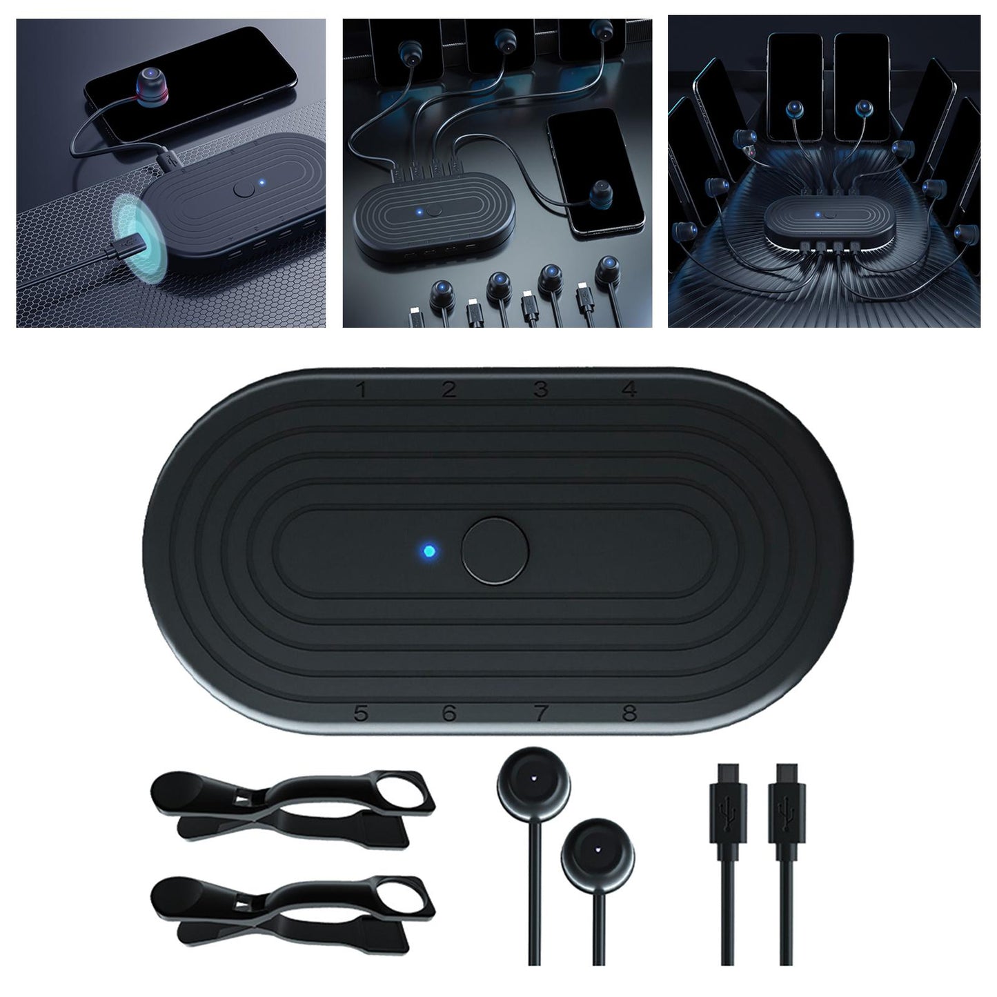 Touch Screen Auto Clicker 8 in 1 for Games Live Broadcast 1 Device 2 Clicker