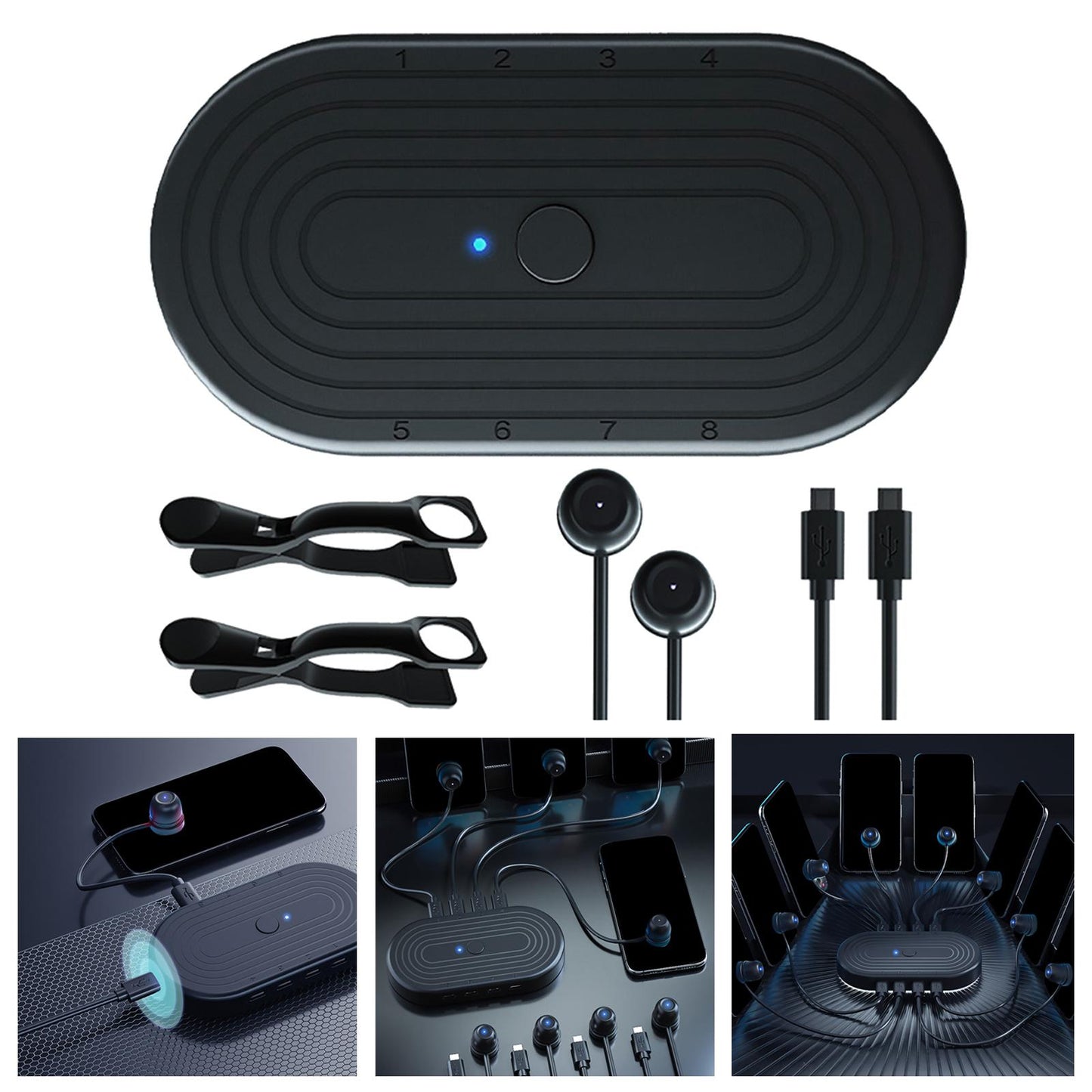 Touch Screen Auto Clicker 8 in 1 for Games Live Broadcast 1 Device 2 Clicker