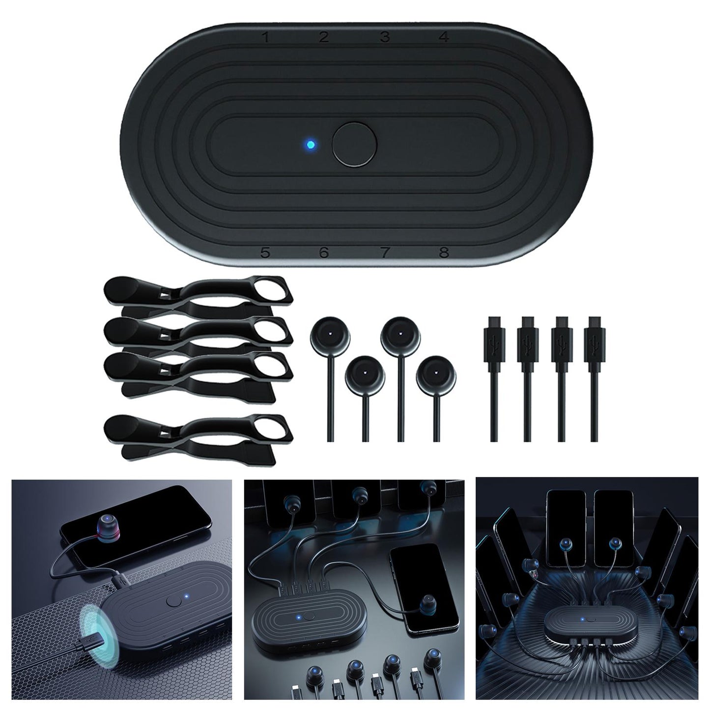 Touch Screen Auto Clicker 8 in 1 for Games Live Broadcast 1 Device 4 Clicker