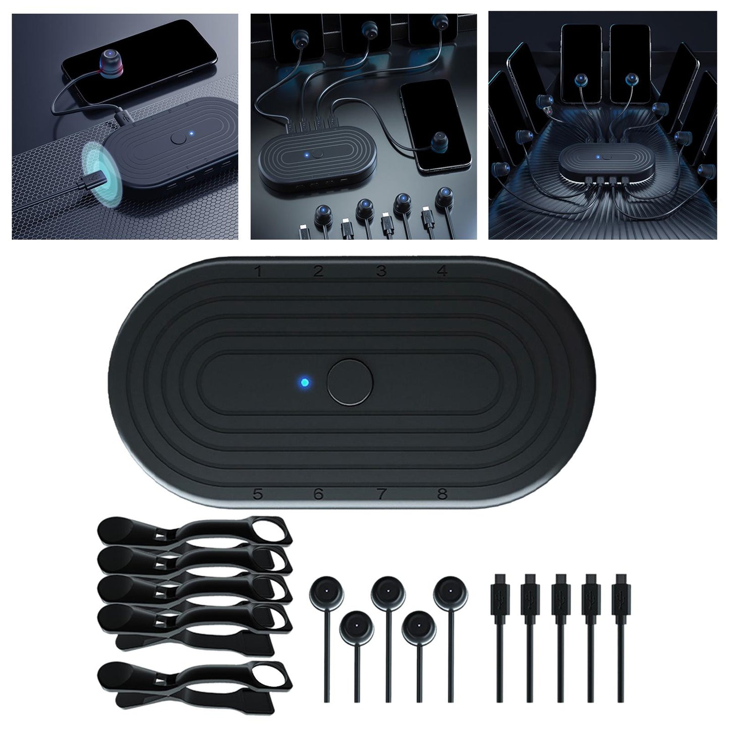 Touch Screen Auto Clicker 8 in 1 for Games Live Broadcast 1 Device 5 Clicker