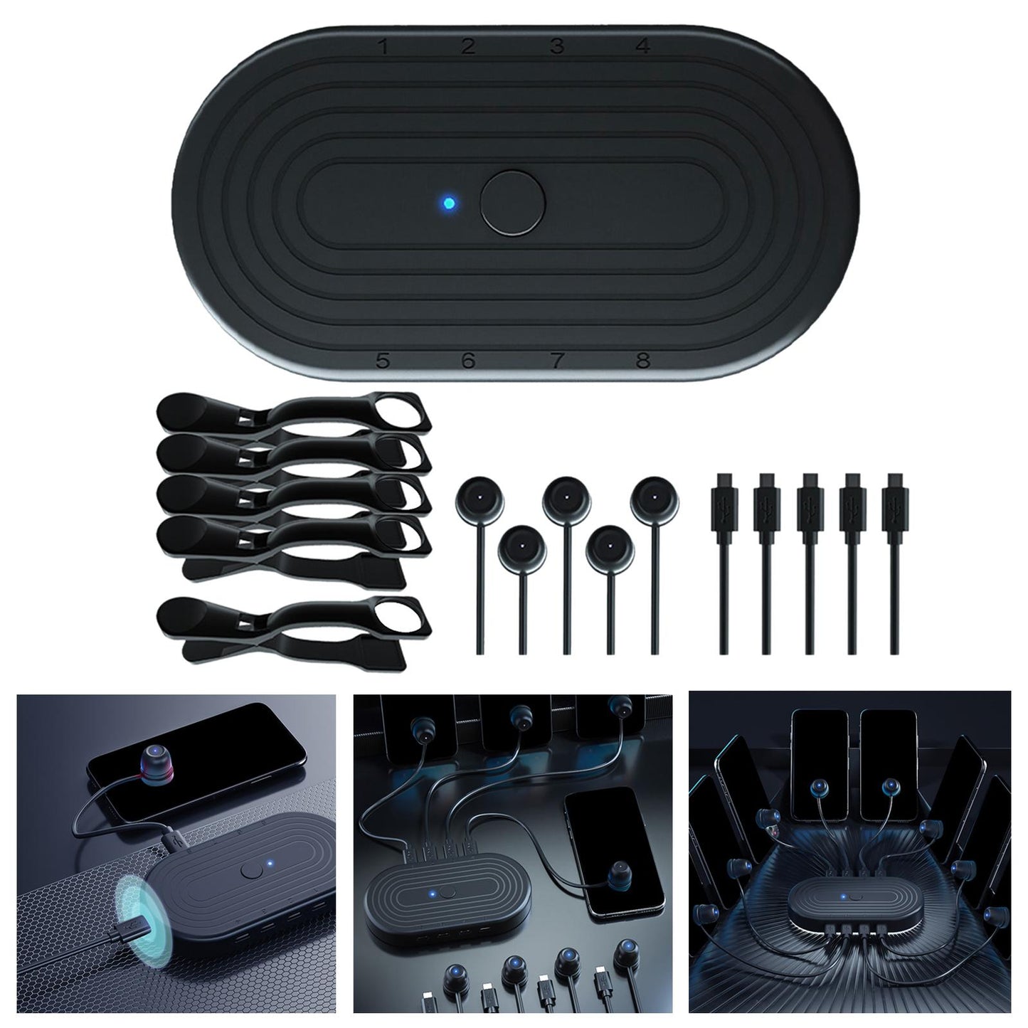 Touch Screen Auto Clicker 8 in 1 for Games Live Broadcast 1 Device 5 Clicker