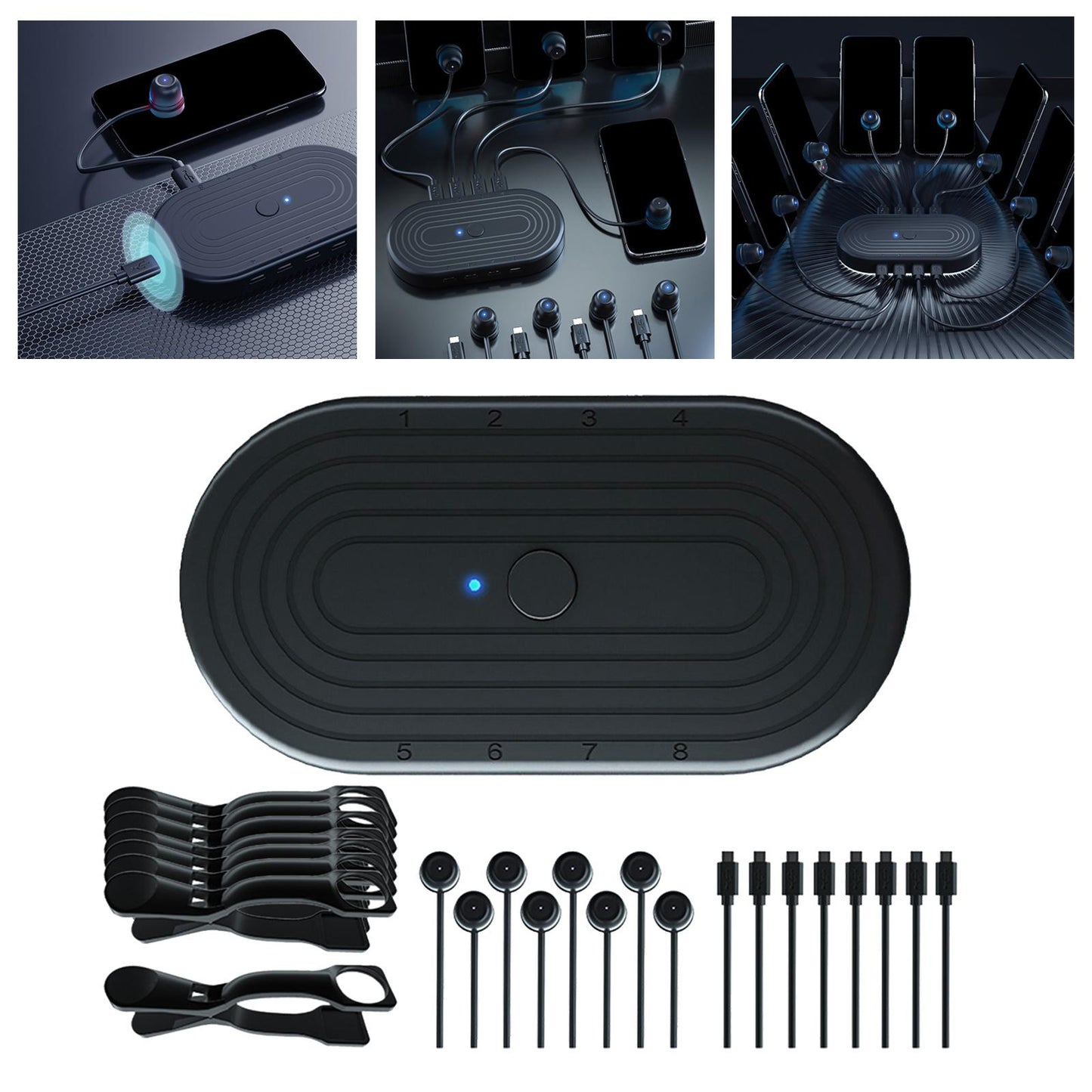 Touch Screen Auto Clicker 8 in 1 for Games Live Broadcast 1 Device 8 Clicker