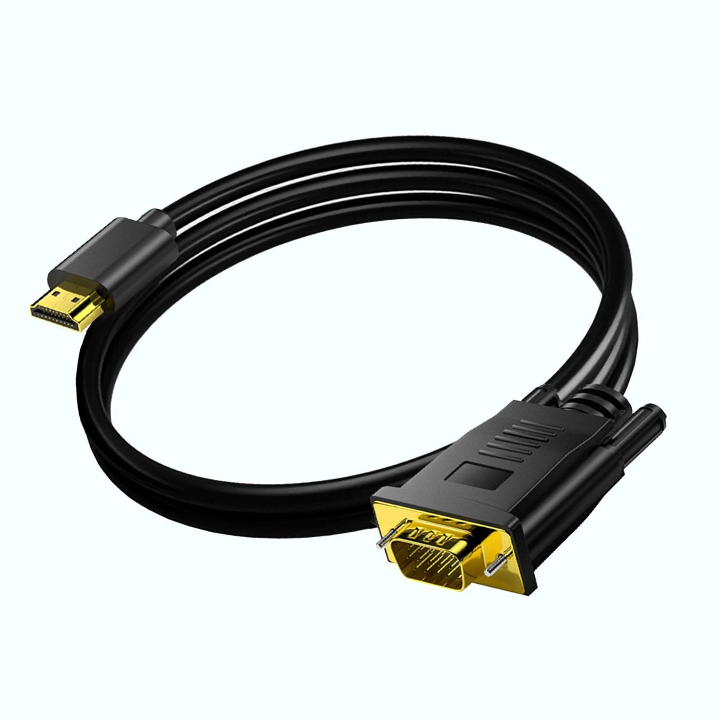 HDMI to VGA Cable 1080P HD Gold Plated Connector for PC Computer Desktop 1000mm